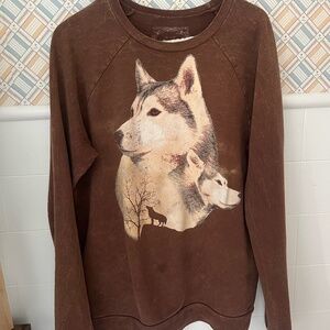 Wolf Crew Neck